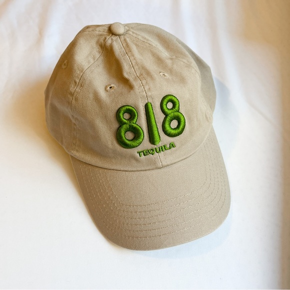 Tan & Green Kendall Jenner 818 Tequila Embroidered Dad Hat